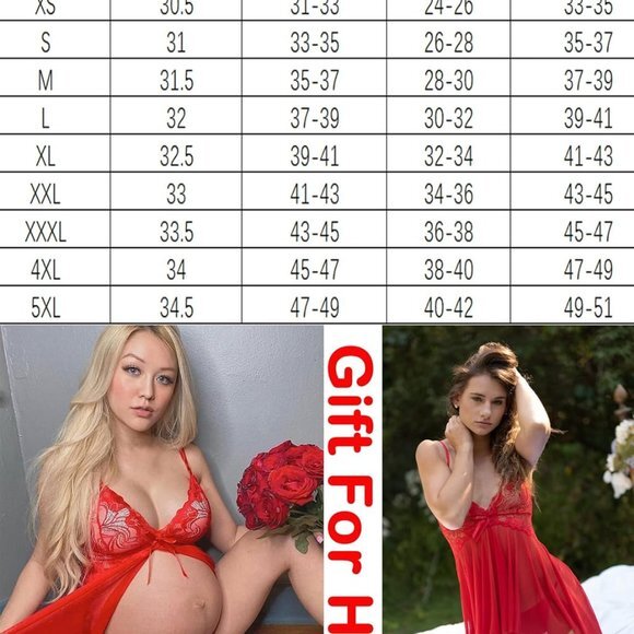 Lingerie for Women‎ Lace Babydoll Sleepwear Boudoir Outfits Plus Size Langeray - Picture 7 of 7